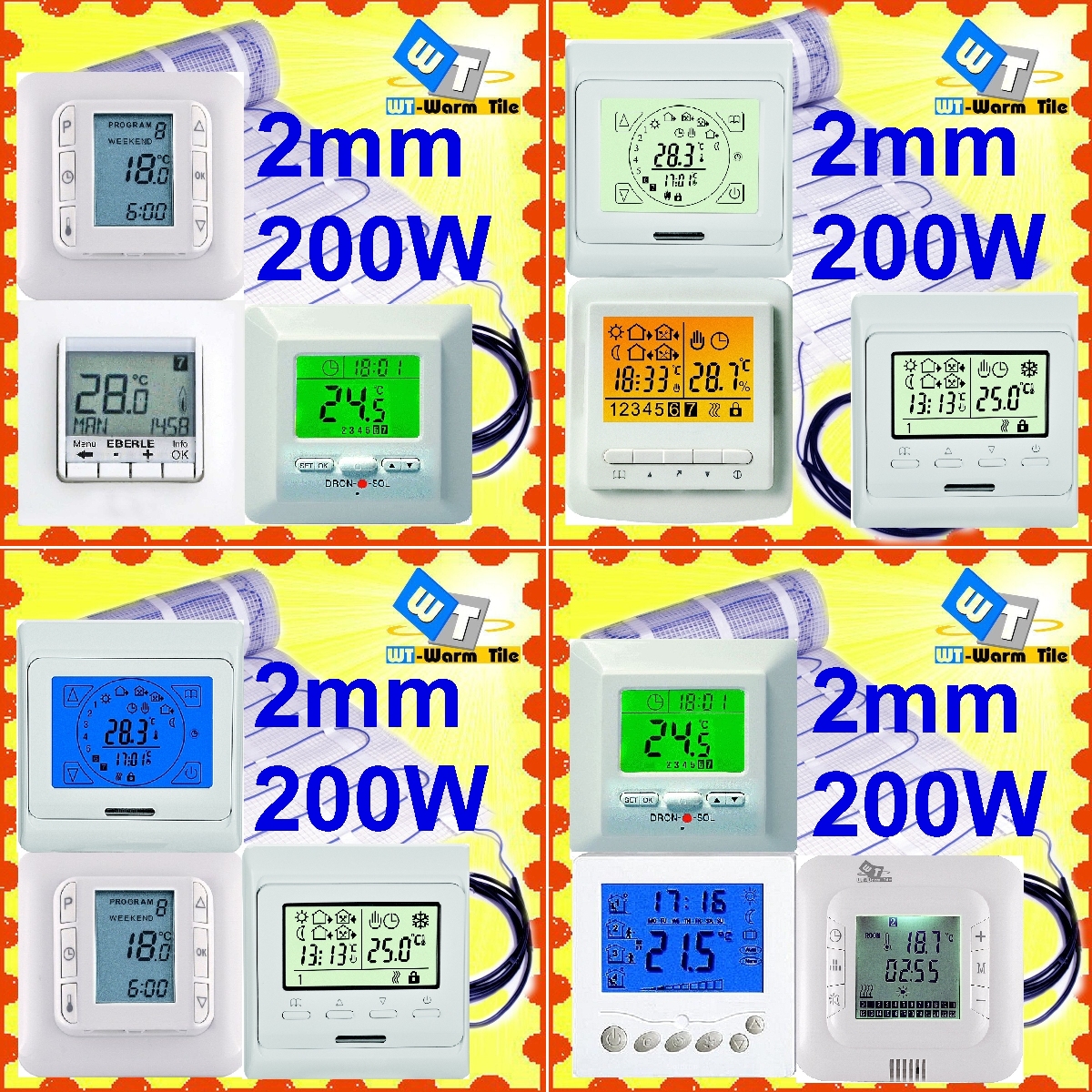 Elektrisch heizen, die elektrische Fussbodenheizung wärmt.